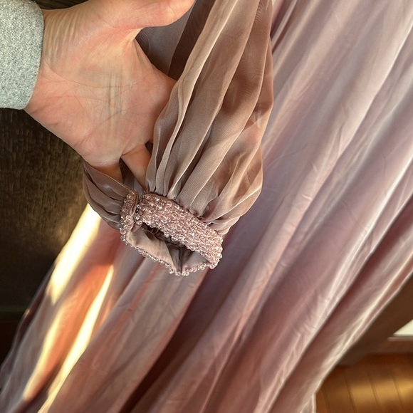 MAC DUGGALMAC DUGGAL 67414 DRESS Mocha Size 10 - Picture 12 of 13